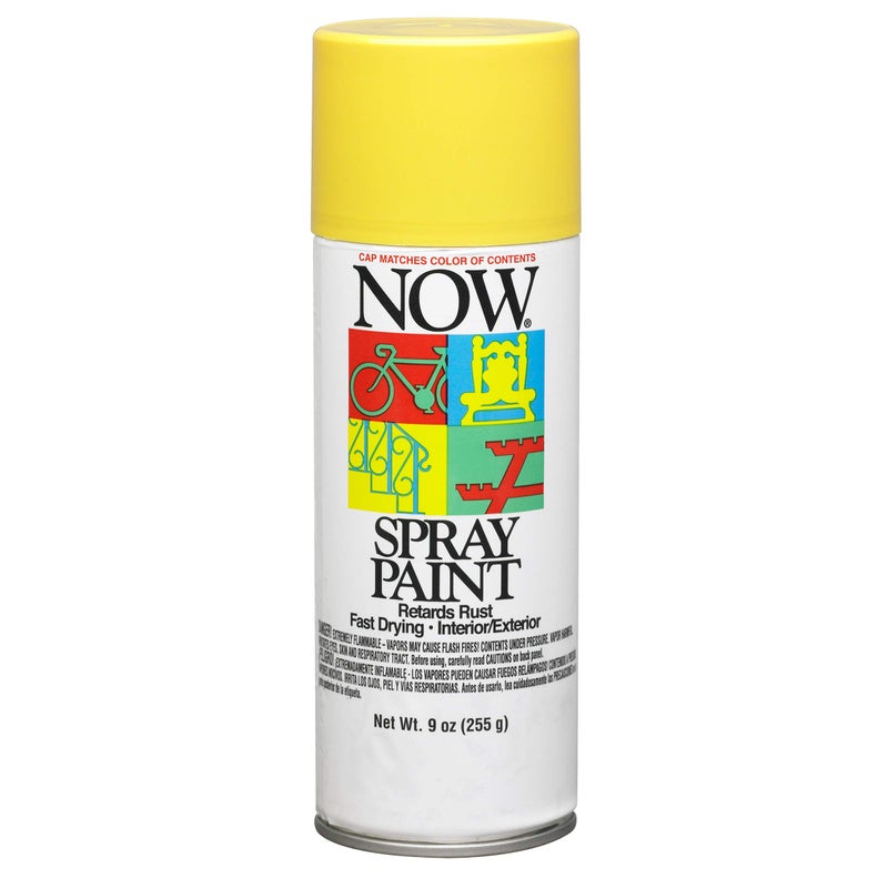 Krylon NOW Spray Paint, Gloss, Yellow, 9 oz - Image 1